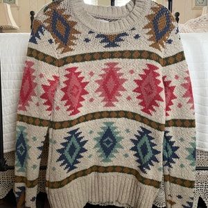 LL Bean signature heavy cotton knit sweater